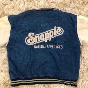 Snapple Denim Varsity Jacket
